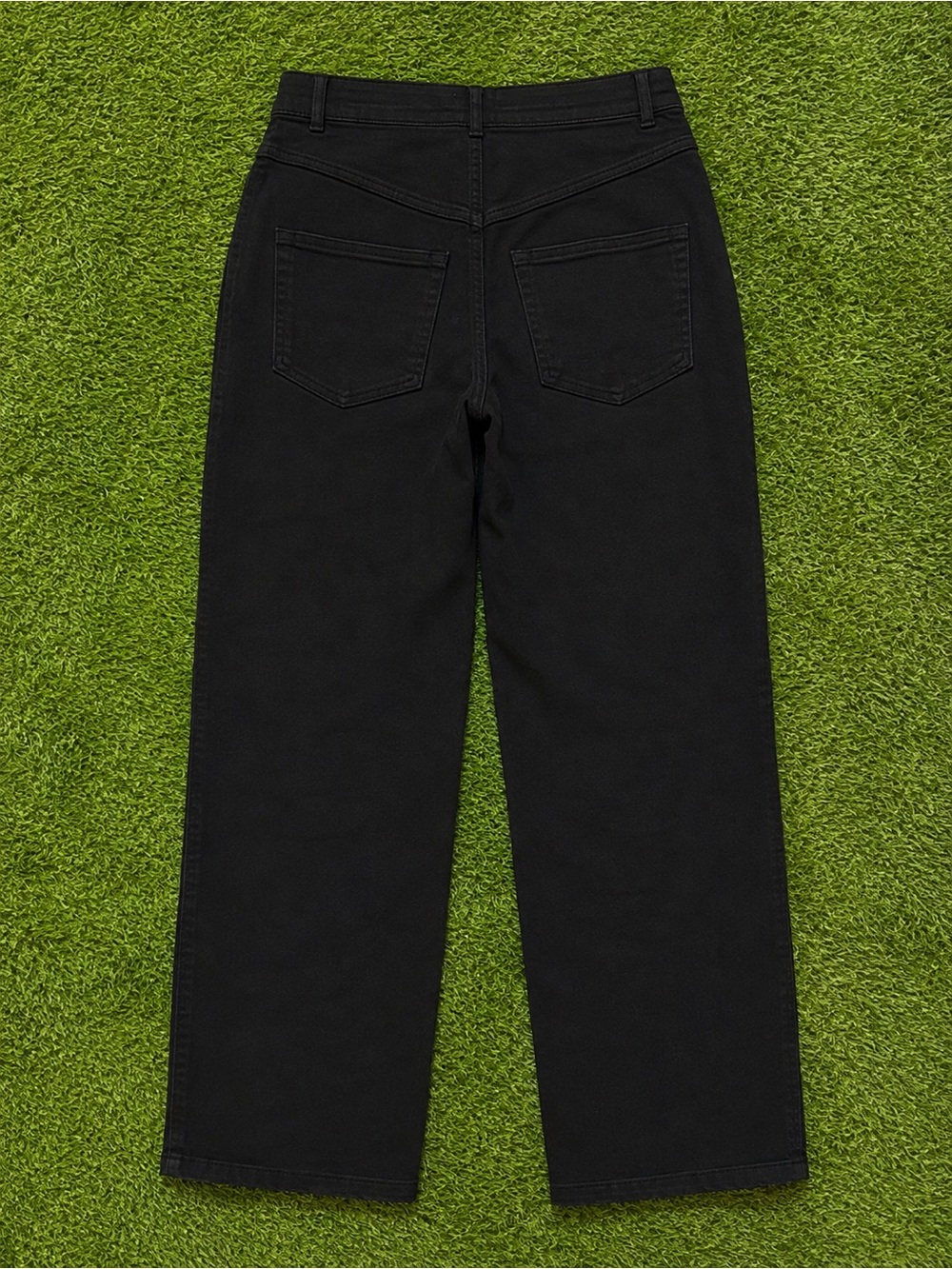 Wilfred Free Aritzia Black High Rise Seamed Straight Leg Pants Size 6 - Picture 2 of 2